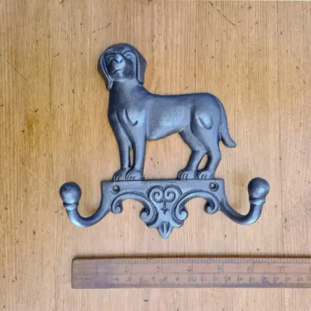 Cast iron dog coat hook #dog #coathook #castiron