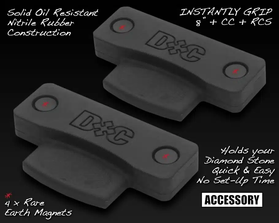 MPower Universal Magnetic Non Slip Diamond Stone Holders - Pair