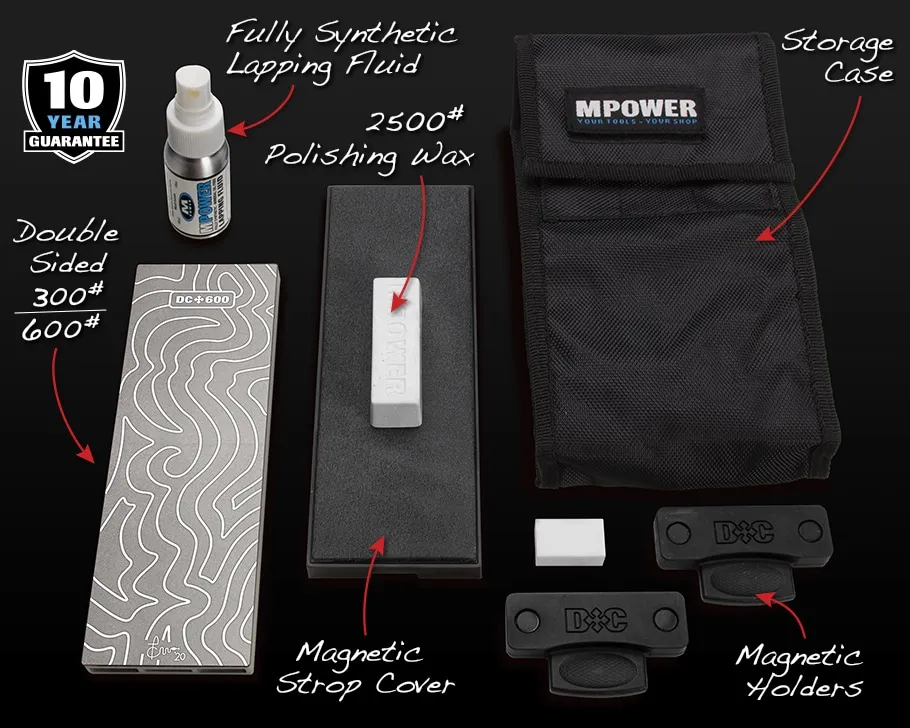 MPower 8" Single Sided Diamond Sharpening Stone Set 1200# - Image 4