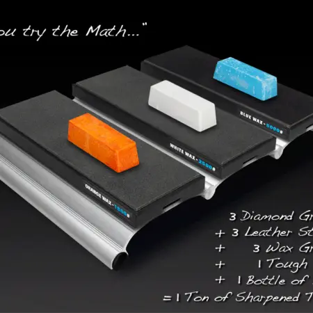 MPower SBS 8" Triple Diamond Sharpening Stone Set 300/600/1200# British Made!