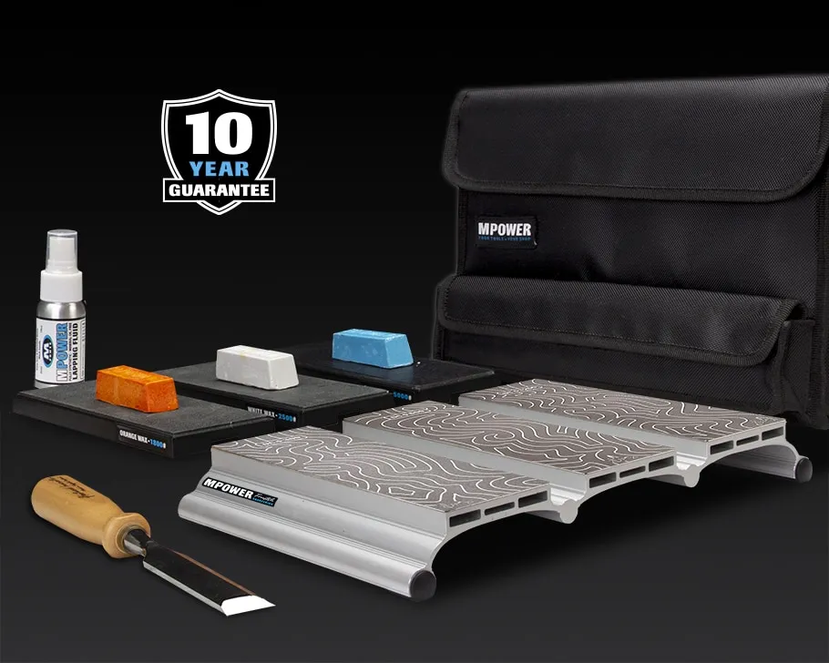 MPower SBS 8" Triple Diamond Sharpening Stone Set 300/600/1200# British Made! - Image 3