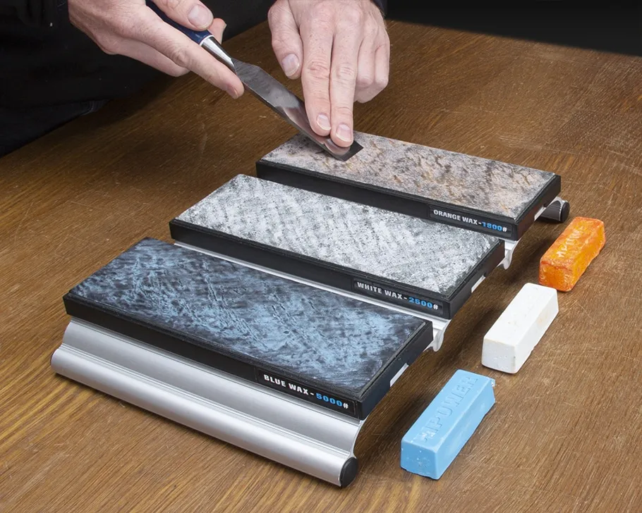 MPower SBS 8" Triple Diamond Sharpening Stone Set 300/600/1200# British Made! - Image 5