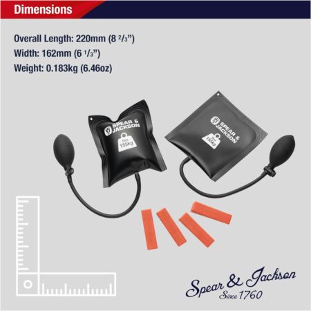 spear and jackson air wedge set for carpentry/DIY use #airwedge #airbag