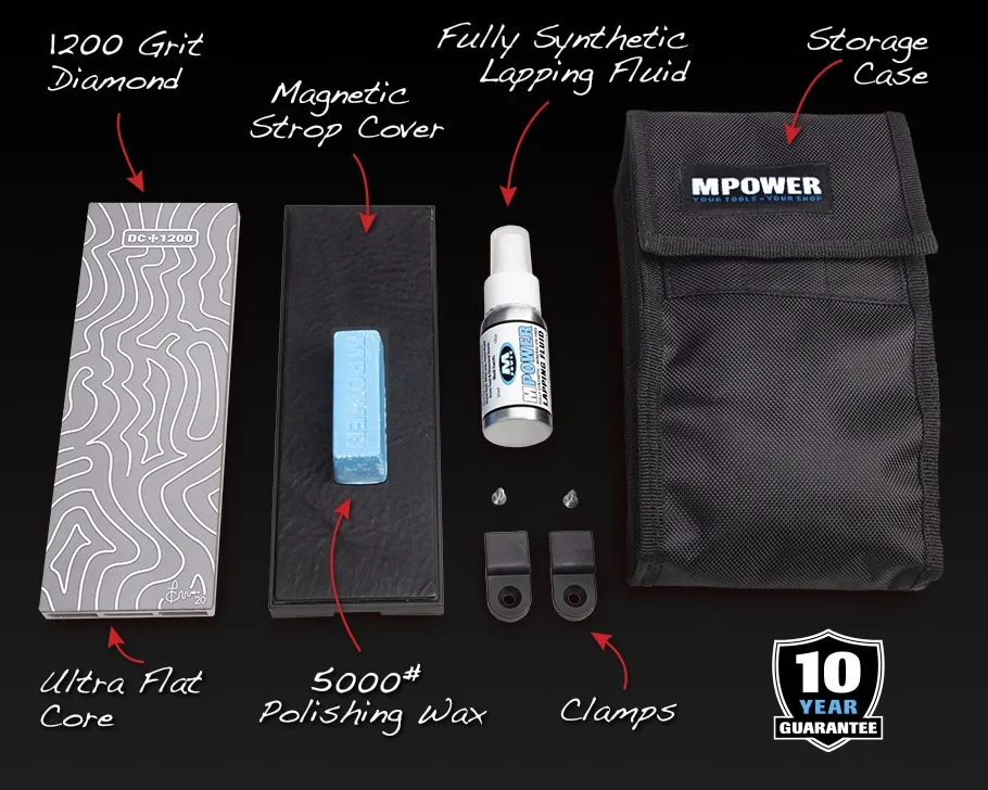 MPower 8" Single Sided Diamond Sharpening Stone Set 300# - Image 4