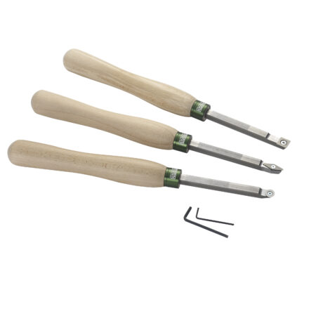 Record Power Carbide Set of 3 Woodturning Tools, with 9" ProComfort Handle