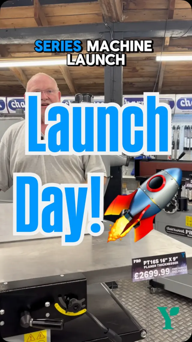 It’s Our Charnwood PRO Series Launch Event TODAY!🤩

Join both ourselves and Charnwood Charlie here at Yandles, 10am - 4pm, to get hands on with all the newly launched Charnwood PRO Series of machines. Theres no need to book and plenty of free parking 🚘 
See you there!

#woodworking #woodturning #charnwood #pro #preseries
