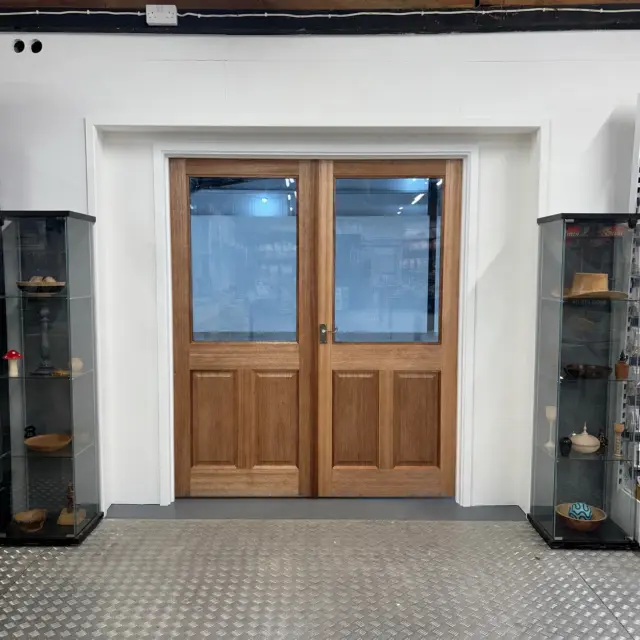 A new set of doors have appeared inside the Toolshop…👀

Any guess as to where they might lead?🤔🪵

#woodworking #woodturning #expansion #retailspace #comingsoon